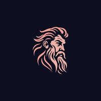 ai generato Zeus logo design vettore illustrazione