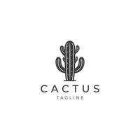 ai generato cactus logo vettore icona design modello