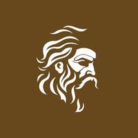 ai generato Zeus logo design vettore illustrazione