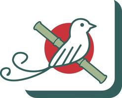 uccello attività commerciale logo design vettore