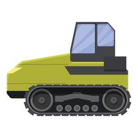 metallo crawler icona cartone animato vettore. mobile macchina vettore