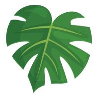 verde flora icona cartone animato vettore. giungla pianta vettore