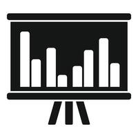 commercio grafico bandiera icona semplice vettore. informazione grafico vettore