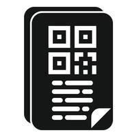 App cellula carta codice icona semplice vettore. scanner cellulare vettore