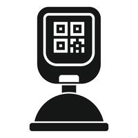 codice scanner icona semplice vettore. etichetta biglietto Prodotto vettore