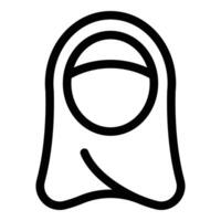 moderno Abiti moda icona schema vettore. arabo personaggio vettore