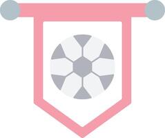 calcio bandiera piatto leggero icona vettore