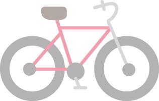 bicicletta piatto leggero icona vettore