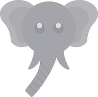 elefante piatto leggero icona vettore