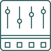 controllo pannello linea pendenza icona vettore