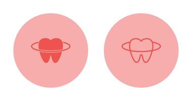 denti vettore icona