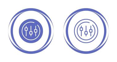 musica equalizzatore cerchio vettore icona