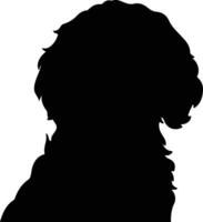 cockapoo nero silhouette vettore