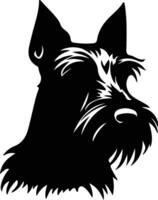 Scozzese terrier nero silhouette vettore