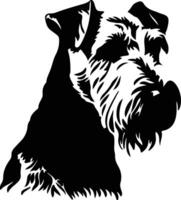 gallese terrier silhouette ritratto vettore