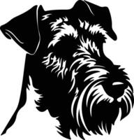 gallese terrier silhouette ritratto vettore