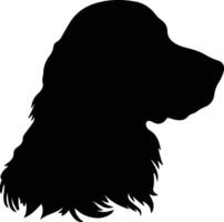 campo spaniel silhouette ritratto vettore