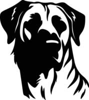 anatolico pastore cane silhouette ritratto vettore