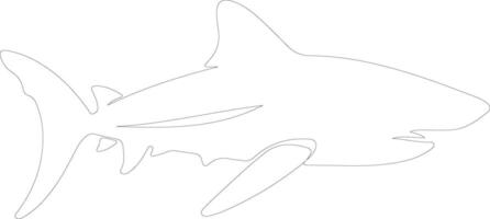 infermiera squalo schema silhouette vettore