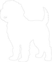 spagnolo acqua cane schema silhouette vettore