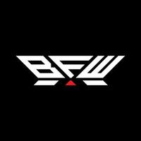bfw lettera logo vettore disegno, bfw semplice e moderno logo. bfw lussuoso alfabeto design