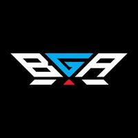 bga lettera logo vettore disegno, bga semplice e moderno logo. bga lussuoso alfabeto design