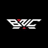 bnc lettera logo vettore disegno, bnc semplice e moderno logo. bnc lussuoso alfabeto design