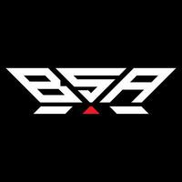 bsa lettera logo vettore disegno, bsa semplice e moderno logo. bsa lussuoso alfabeto design