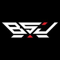 bsj lettera logo vettore disegno, bsj semplice e moderno logo. bsj lussuoso alfabeto design