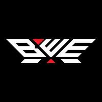 bwe lettera logo vettore disegno, bwe semplice e moderno logo. bwe lussuoso alfabeto design