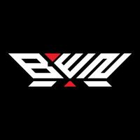 bwn lettera logo vettore disegno, bwn semplice e moderno logo. bwn lussuoso alfabeto design