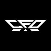 CFO lettera logo vettore disegno, CFO semplice e moderno logo. CFO lussuoso alfabeto design