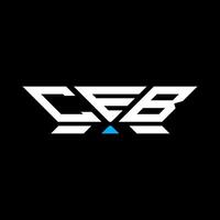 ceb lettera logo vettore disegno, ceb semplice e moderno logo. ceb lussuoso alfabeto design