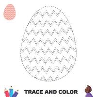 tracciare e colore uovo2 vettore