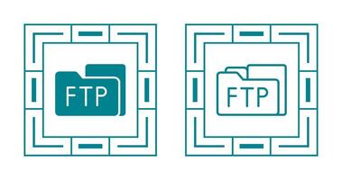 ftp accesso vettore icona