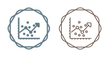 icona di vettore di analisi di regressione
