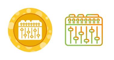 suono miscelatore vettore icona