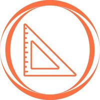 triangolare righello vettore icona