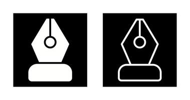 nero pennino vettore icona