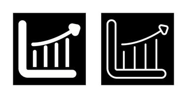 grafico freccia crescere vettore icona