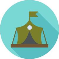 militare tenda vettore icona