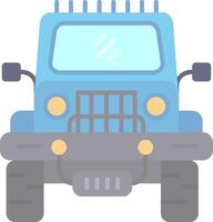 camionetta piatto leggero icona vettore