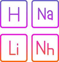 periodico tavolo linea pendenza icona vettore