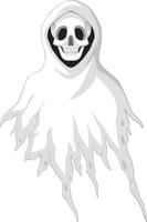 fantasma bianco spaventoso isolato vettore