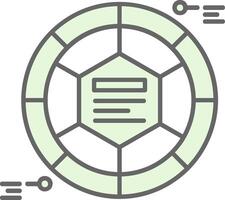 Infografica elementi verde leggero fillay icona vettore