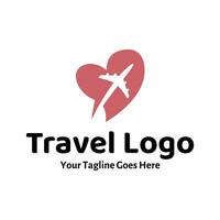 viaggio amore logo, modificabile vettore logo modello vettore. amore viaggio viaggio logo design modello