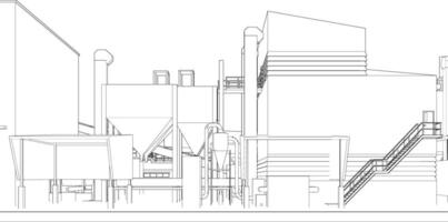 3d illustrazione di industriale progetto vettore