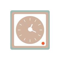 orologio piatto stile, orologio icona orologi vettore illustrazione. allarme orologio icona. piatto design stile. semplice icona su bianca indietro, ragnatela luogo pagina e mobile App design elemento