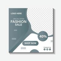 post sui social media di moda vettore