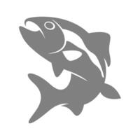 pesce icona logo design vettore